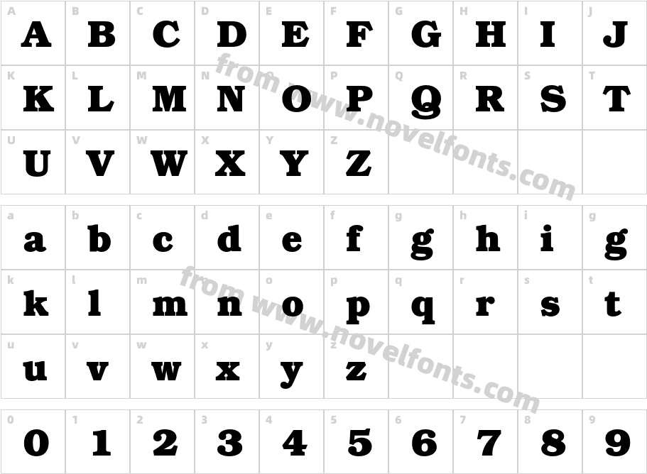 Bookman-Itc-T-OT-Bold_8007Character Map