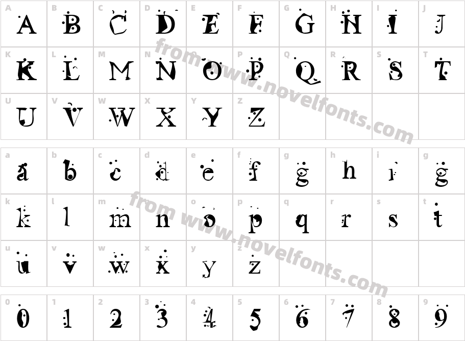 BoozerCharacter Map