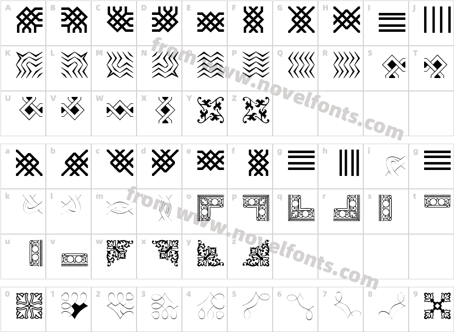 Borderbats-FilligreeCharacter Map