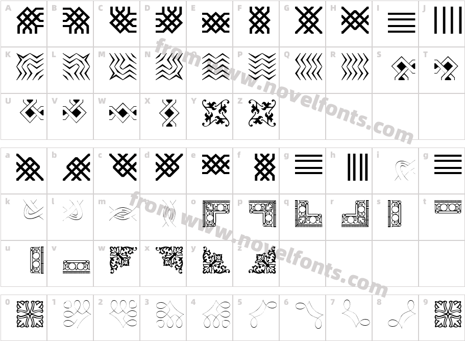 Borderbats-Filligree_8103Character Map