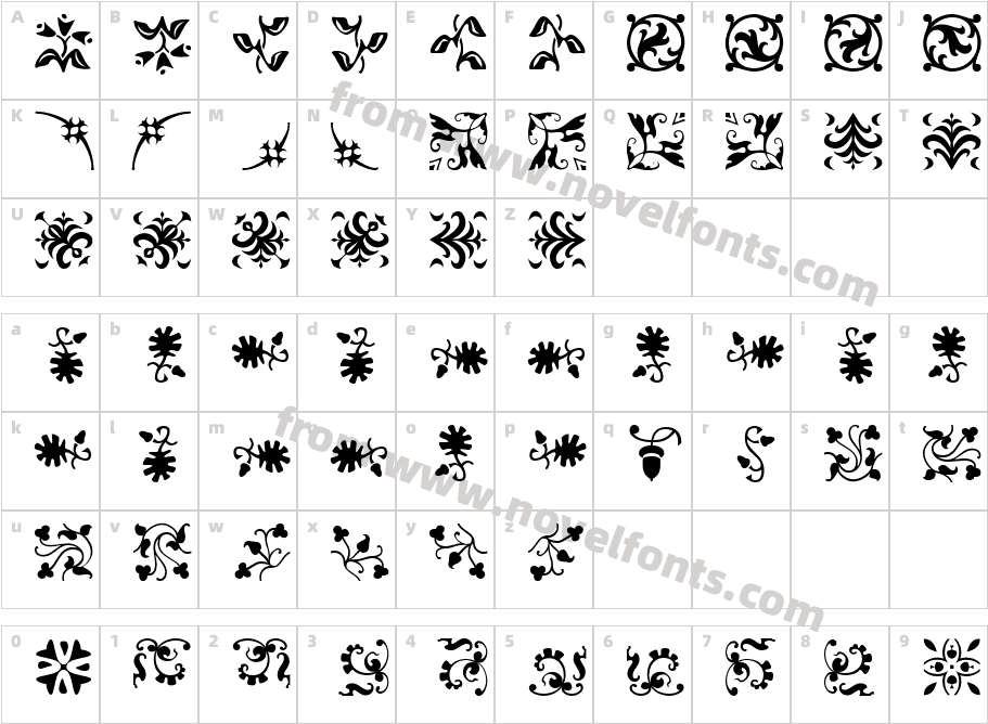 Borderbats-FleurCharacter Map