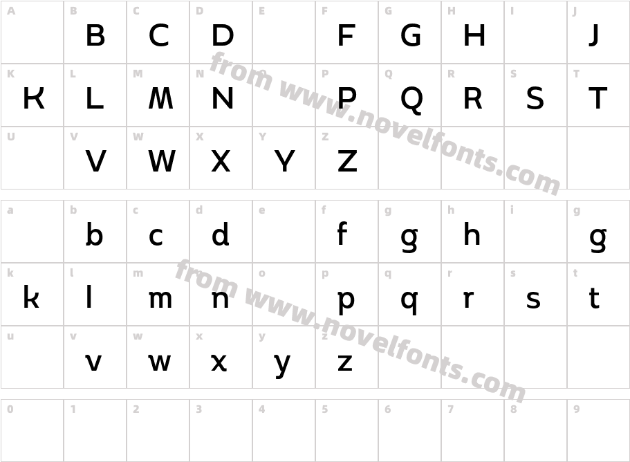 Boriboon DEMO MediumCharacter Map