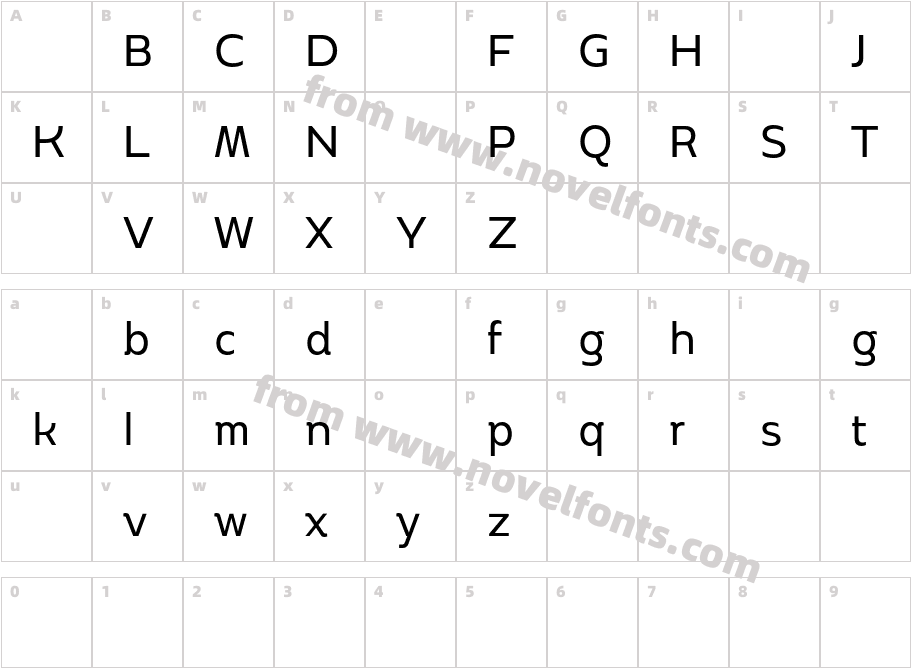 BoriboonDemoRegular-RpZeECharacter Map