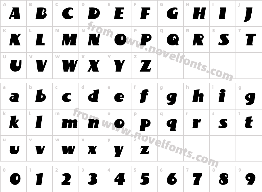 BottleKaps S ItalicCharacter Map