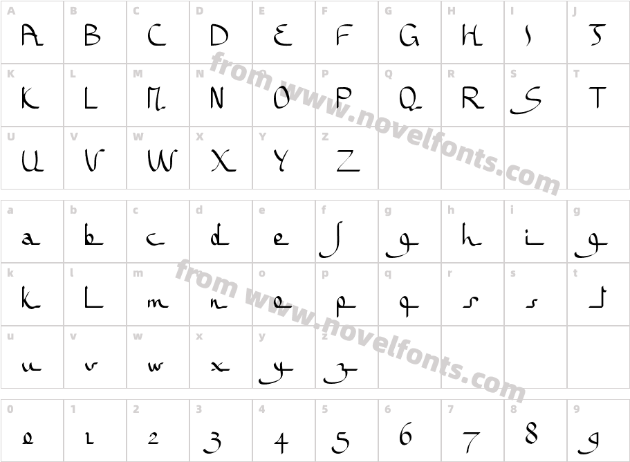 BousniRonde-LT-Std-Medium_8222Character Map