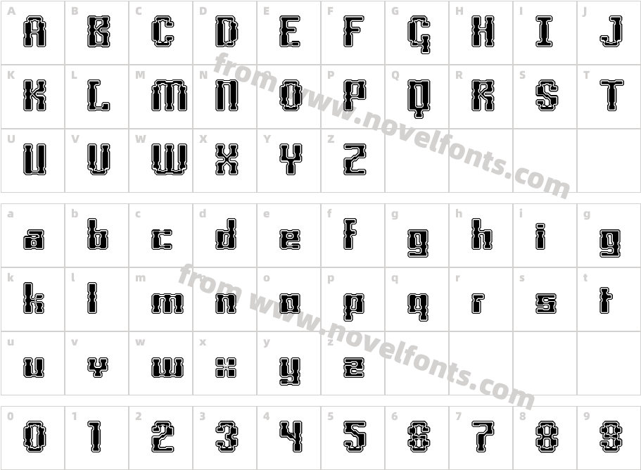 Boxonoxo_OutlineCharacter Map