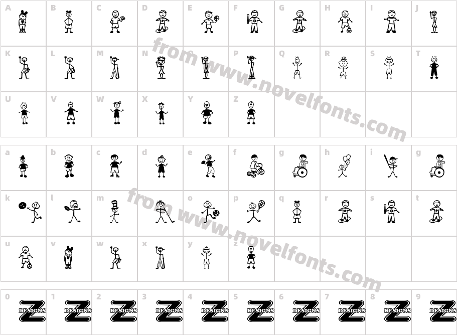 Boy CharactersCharacter Map