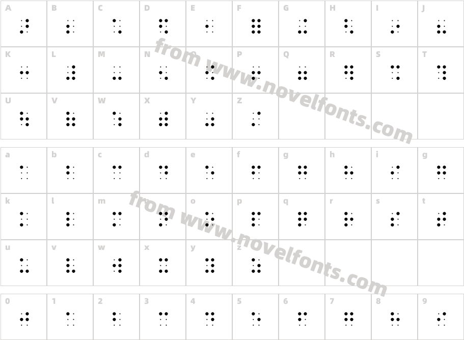 Braille-HCCharacter Map