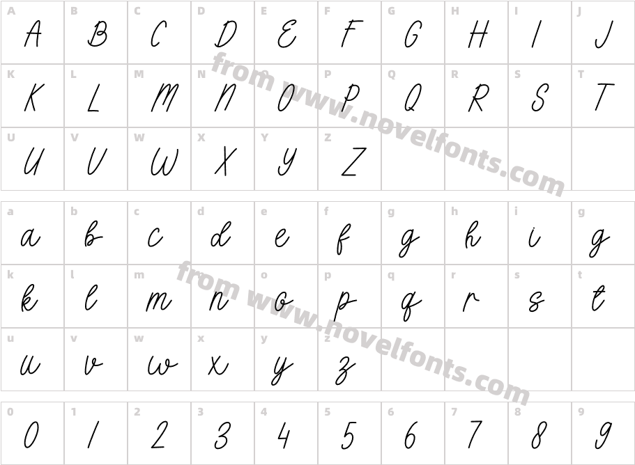 ElisabethRegularCharacter Map