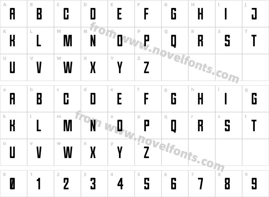 BrandfordCharacter Map