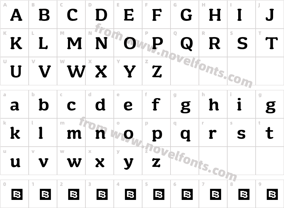 BrandierTrial-SemiBoldCharacter Map