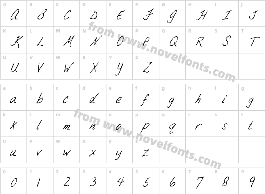 BrandysHand_ItalicCharacter Map