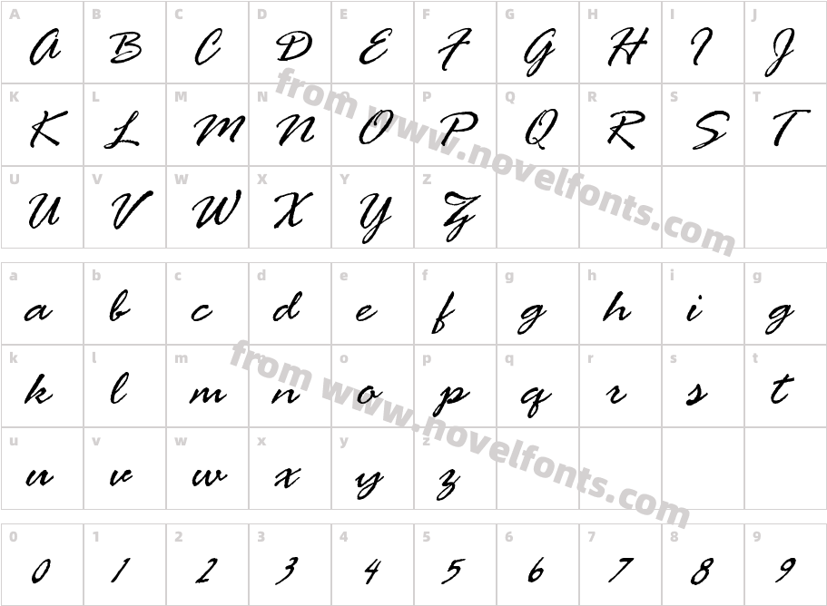 BrauerScriptRevisedCharacter Map