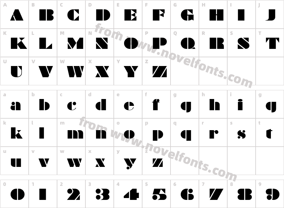 BravadoCharacter Map