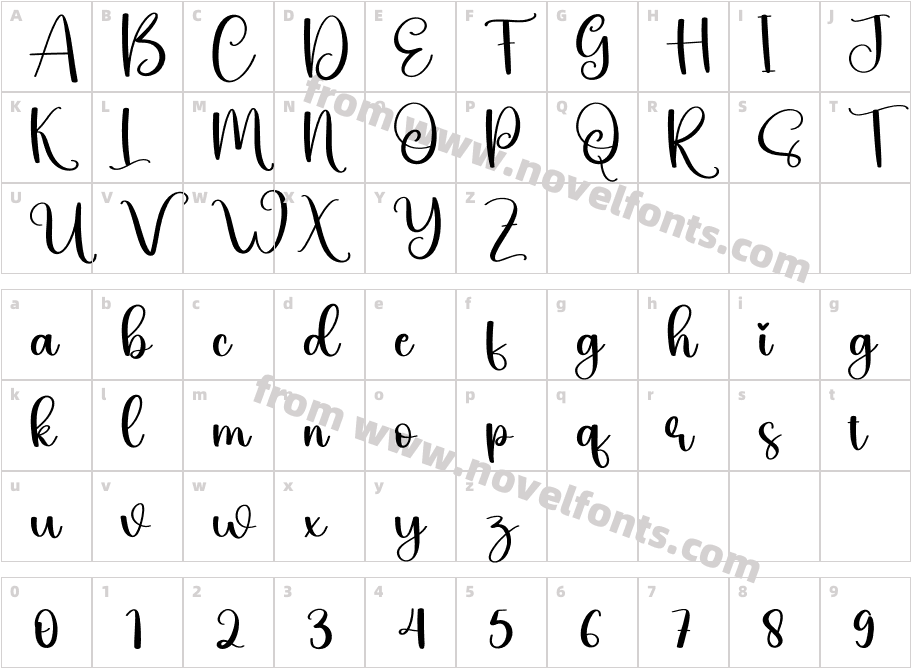 BrideRegularCharacter Map