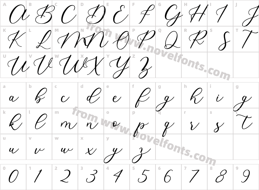 BriettaCharacter Map