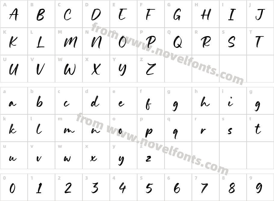 Bright SummerCharacter Map