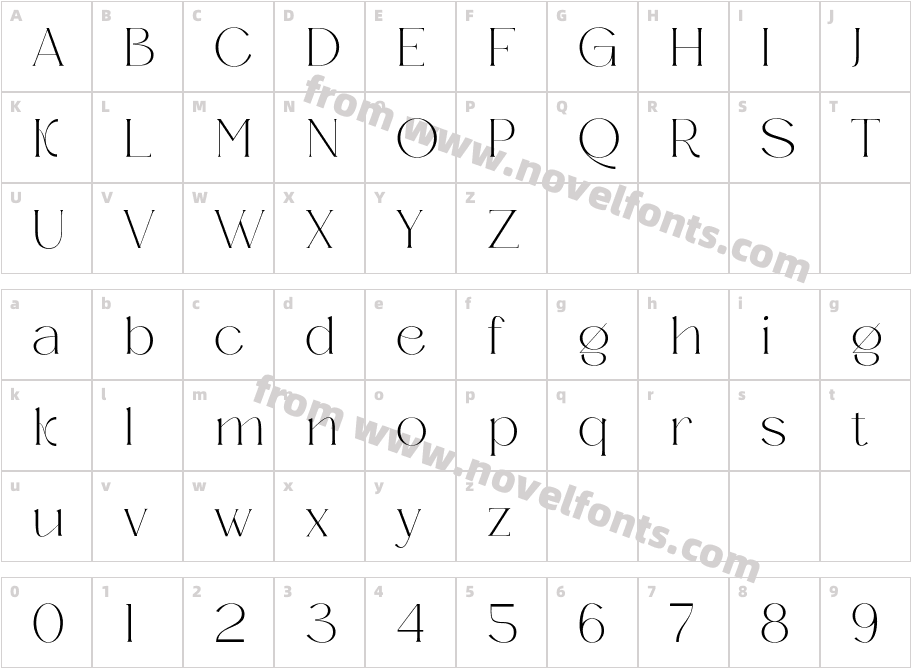 BriliondCharacter Map