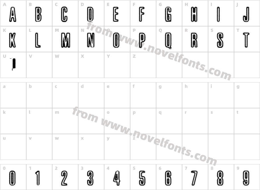 BrilloCharacter Map