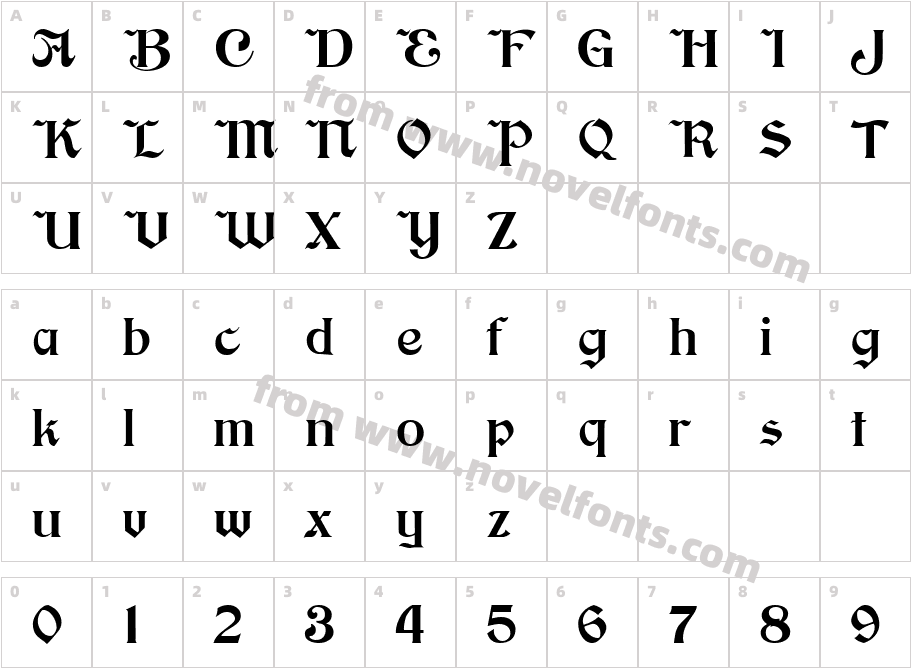 BrinkmanCharacter Map