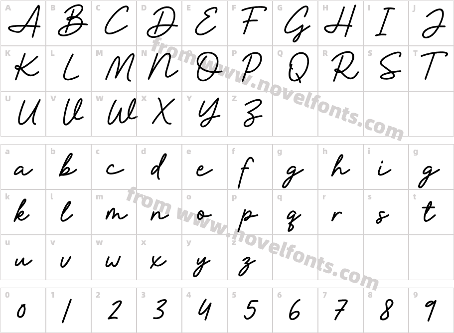 Brittney Signature DEMO! DEMO!Character Map