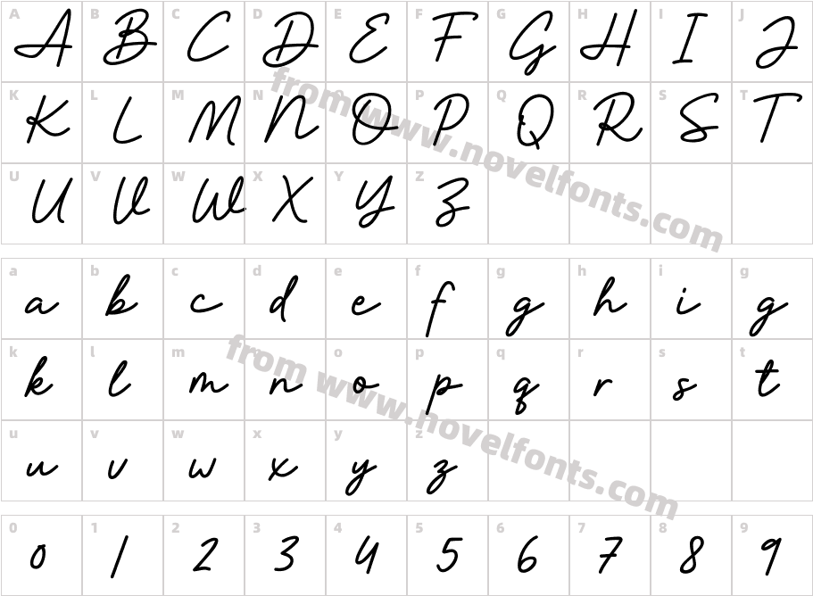 Brittney Signature DEMO! DEMO!Character Map