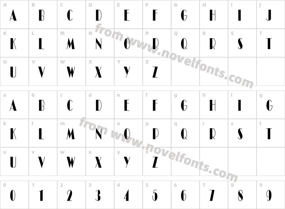 Broadway Becker CompressCharacter Map