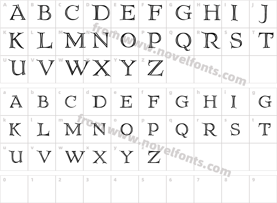 Elliottland JCharacter Map