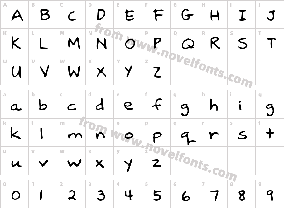 BrodysHandCharacter Map