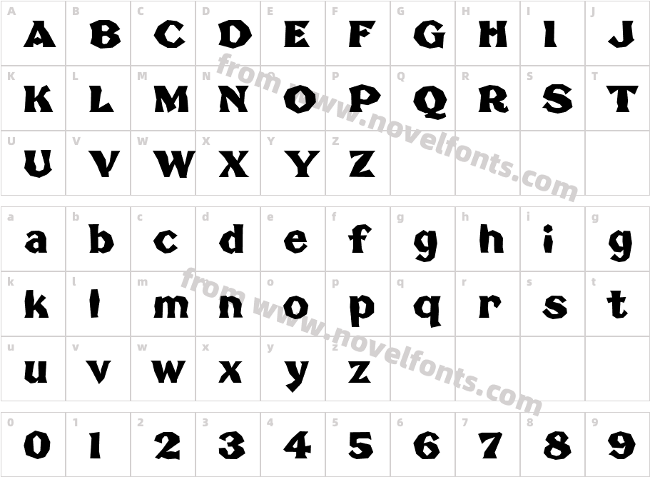 Broken PosterCharacter Map