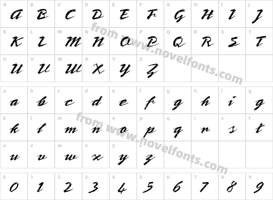 BronxLETPlain1Character Map