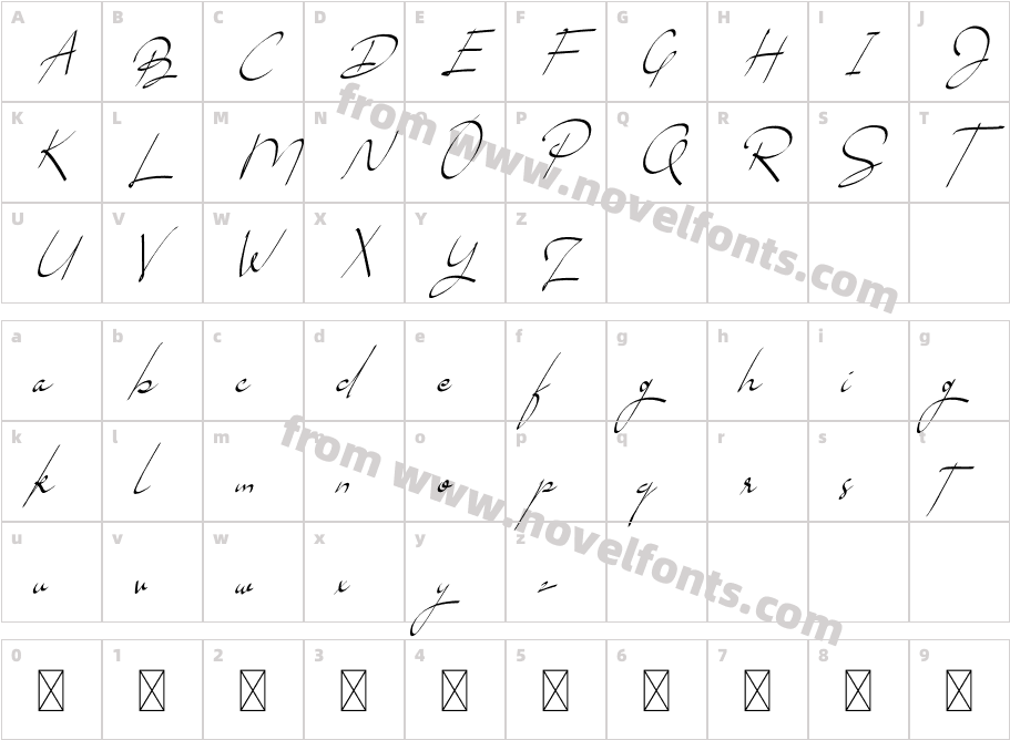 Brouklyn Signature Demo UseCharacter Map