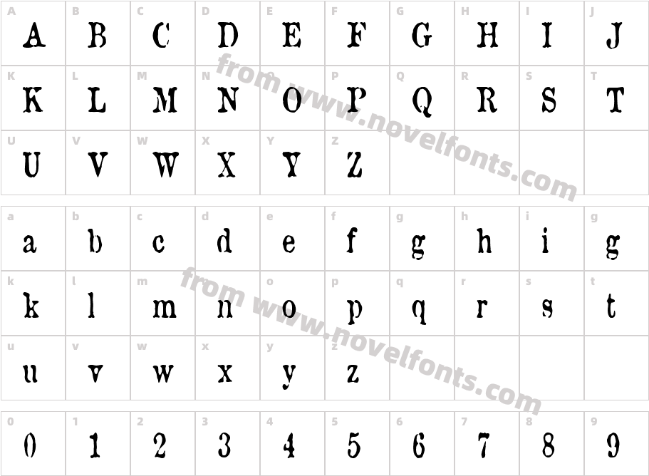 BrunineCndCharacter Map