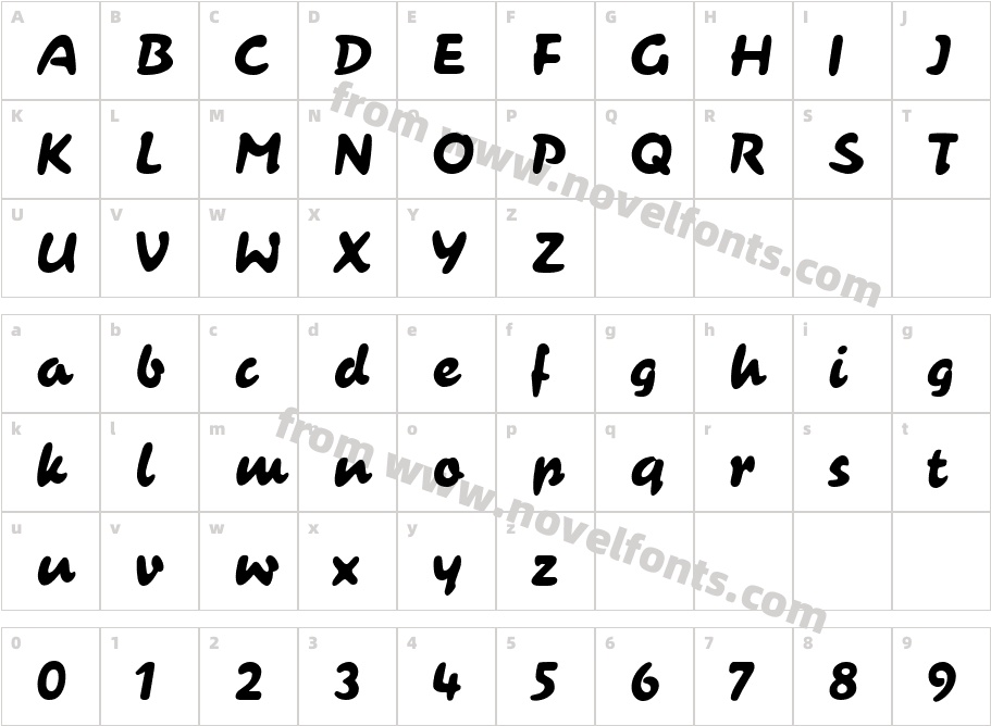 BruschettaCharacter Map