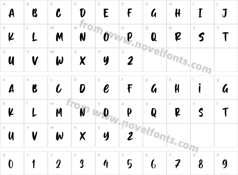 BrushBlazeCharacter Map