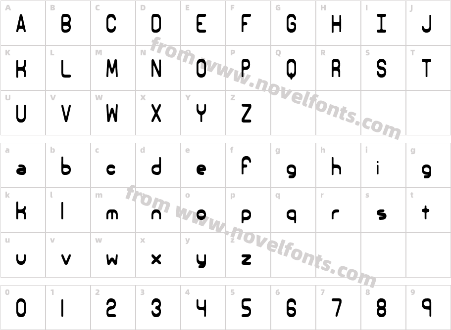 Elsewhere -BRK-Character Map