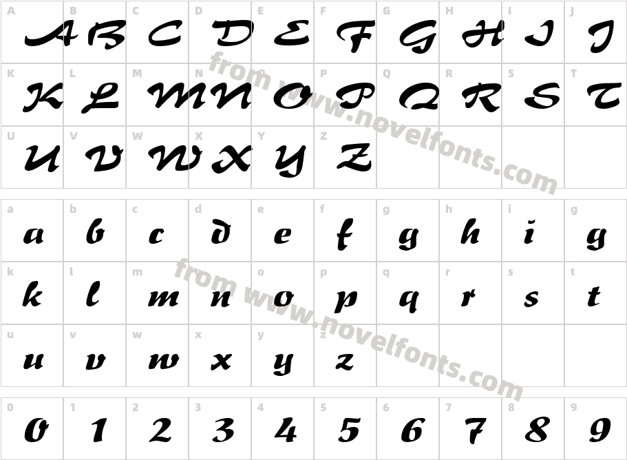 BrushFlairExpandedCharacter Map