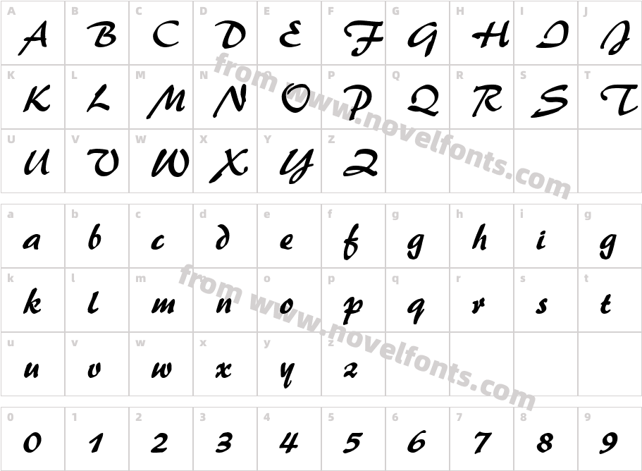 BrushFlashCharacter Map