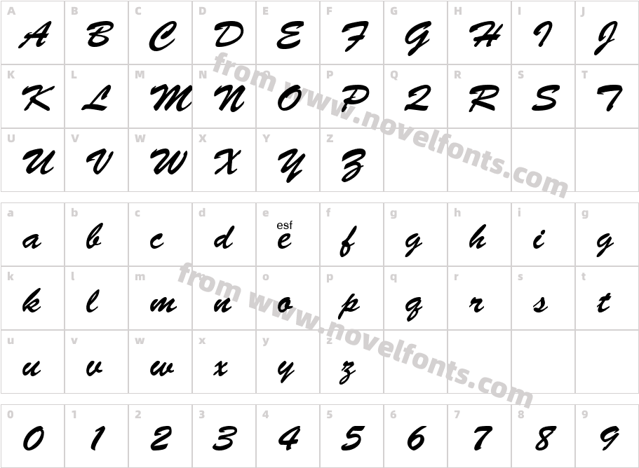 Brush_8616Character Map