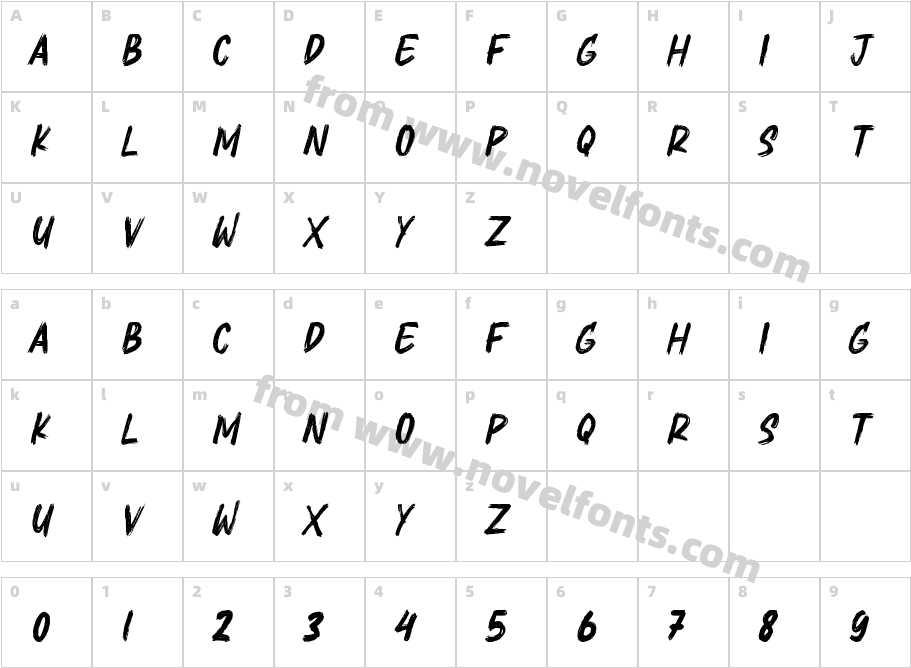 BrushfireCharacter Map