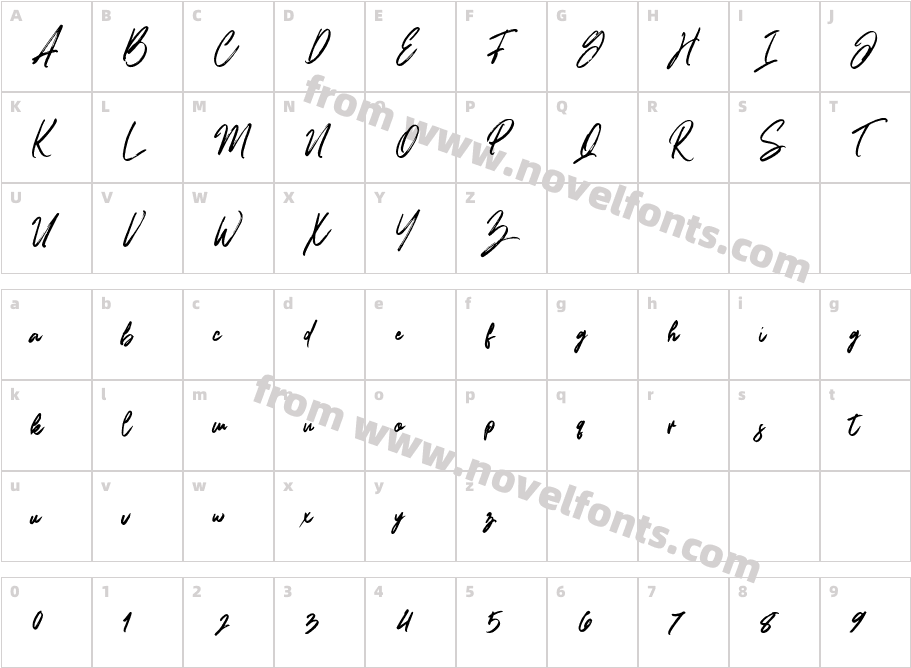 BrushfoxCharacter Map