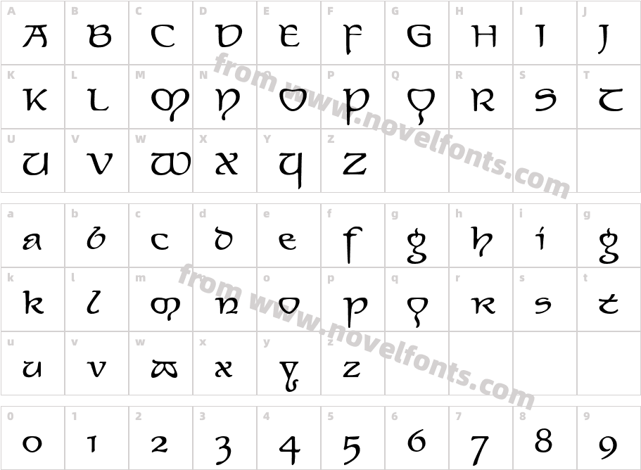 Elven NormalCharacter Map