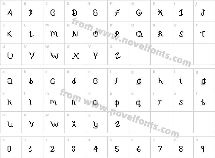 BubblesStandardCharacter Map