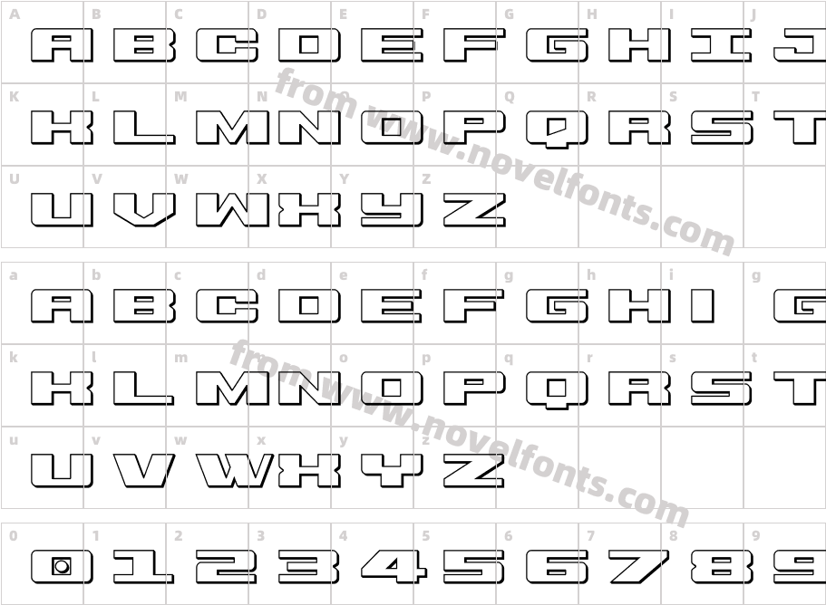 Buckin' Bronc Spaced 3DCharacter Map