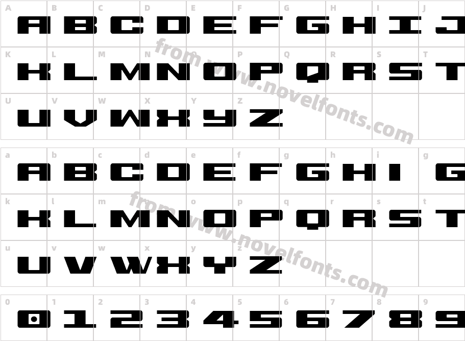 Buckin' BroncCharacter Map