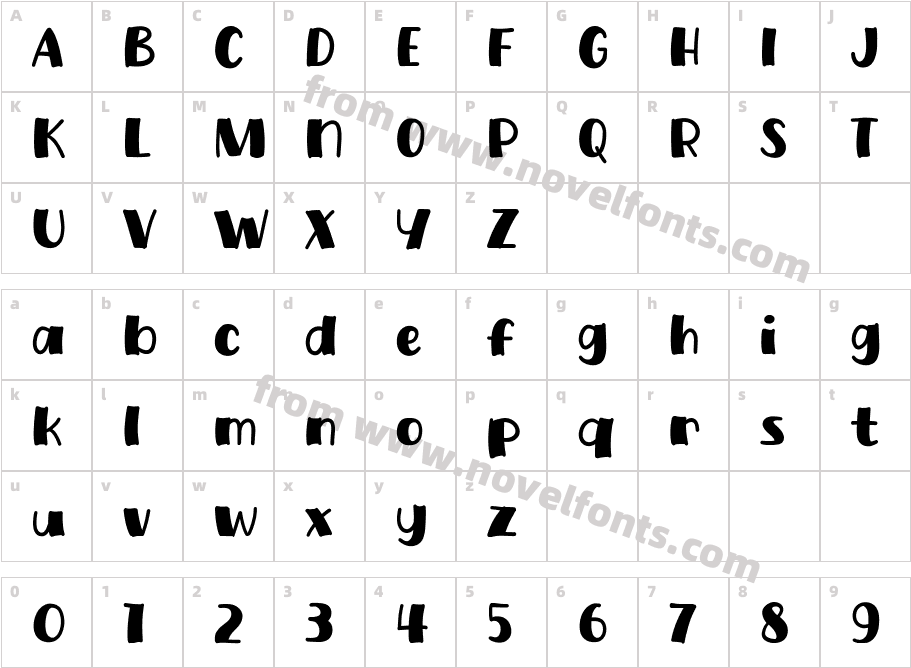 BukJudes-X3g12Character Map