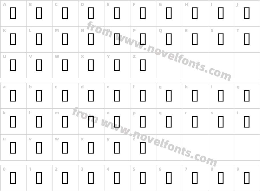 Bulmer MT SemiBold ExpertCharacter Map