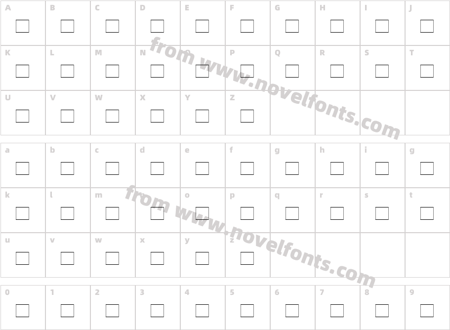 BulmerMTAltSemiBold_ItalicCharacter Map