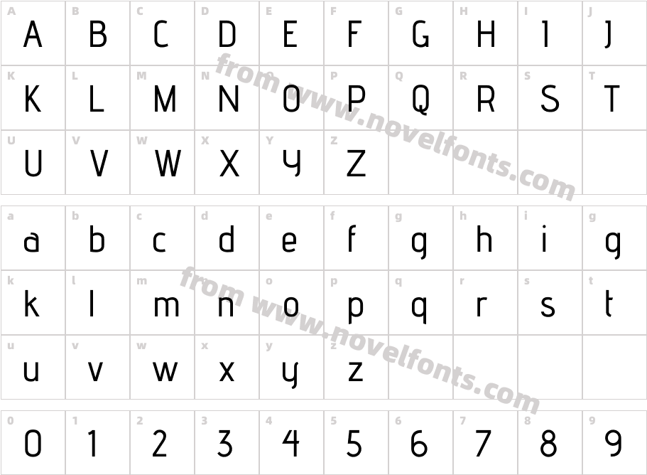 Advent Pro MediumCharacter Map