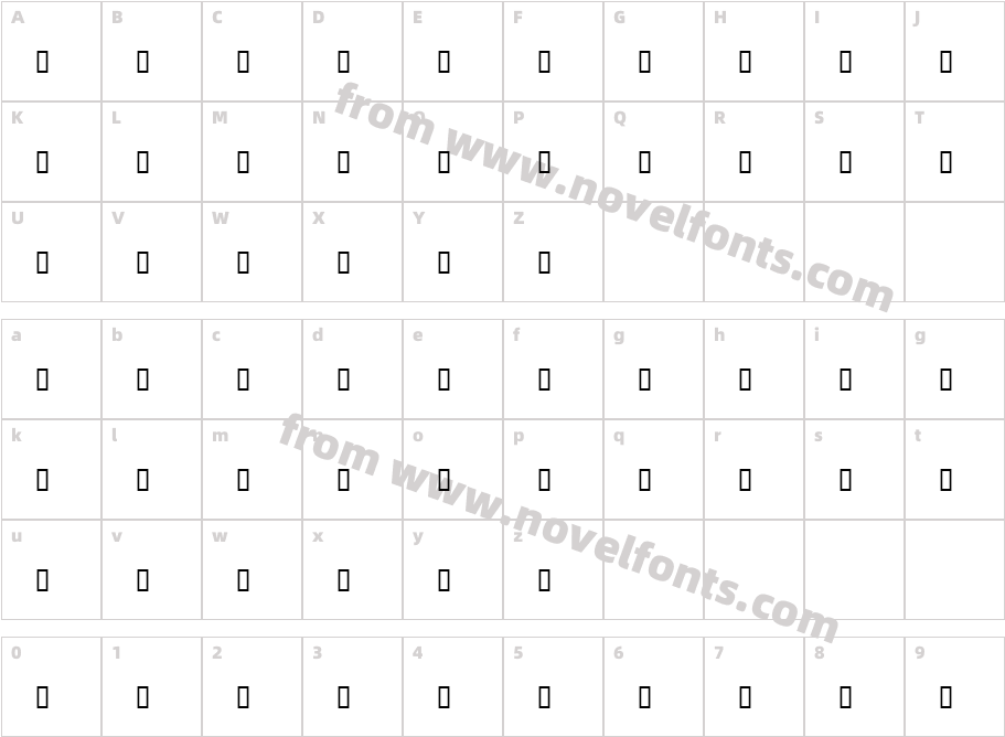 Bulmer_MT_Regular_Expert_BdItaCharacter Map